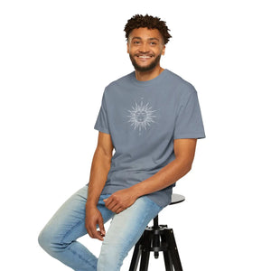 Sunface Graphic T-shirt - Vintage Celestial Moon & Sun Design