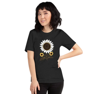 Unisex t Shirt Sunflower Dream Eco Fashion Tee - Dipaliz - Black Heather / s - T-shirts