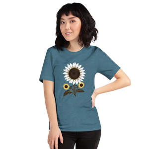Unisex t Shirt Sunflower Dream Eco Fashion Tee - Dipaliz - Heather Deep Teal / s - T-shirts