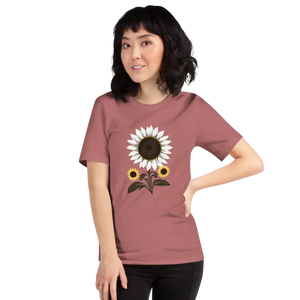 Unisex t Shirt Sunflower Dream Eco Fashion Tee - Dipaliz - Mauve / s - T-shirts