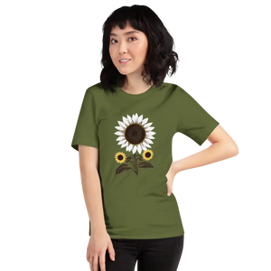 Unisex t Shirt Sunflower Dream Eco Fashion Tee - Dipaliz - Olive / s - T-shirts