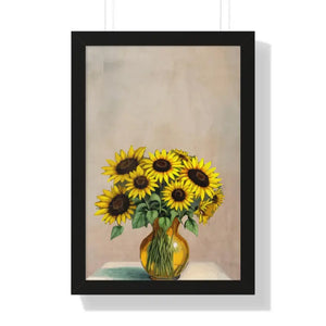 Framed Vertical Poster - Sunshine Summer Vibes - Dipaliz - 16″ x 24″ / Black - Posters Prints & Visual Artwork