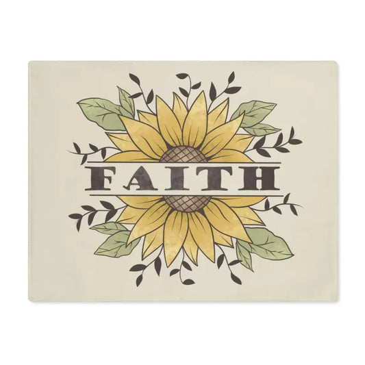 Sunflower Joy Placemats: Dine with Flower Power! - 18’’ × 14’’ Home Decor