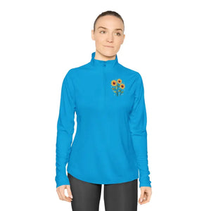 Ladies Quarter-zip Pullover - Cozy Comfort Style - Dipaliz - Sweatshirts
