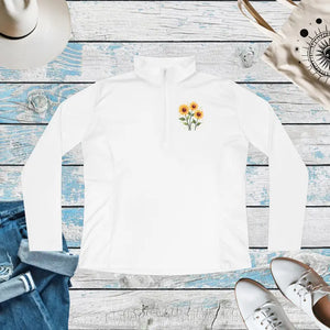 Ladies Quarter-zip Pullover - Cozy Comfort Style - Dipaliz - White / s - Sweatshirts