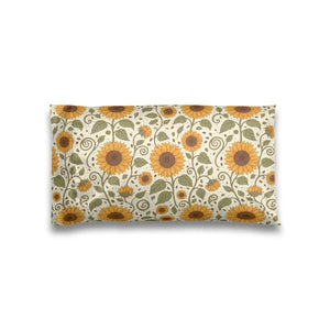 Amber to pale gold petal gradient, DipaliZ sunflower pillowcase detail