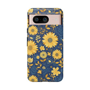 Phone Case - Sunflower Tough - Protective Floral Iphone - Dipaliz Google Pixel 8 / Matte