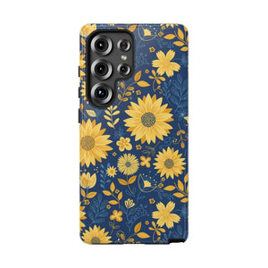 Phone Case - Sunflower Tough - Protective Floral Iphone - Dipaliz Samsung Galaxy S25 Ultra / Glossy