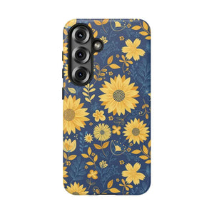 Phone Case - Sunflower Tough - Protective Floral Iphone - Dipaliz Samsung Galaxy S25 / Matte