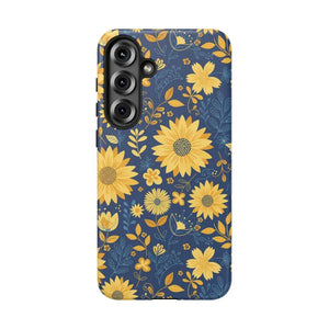 Phone Case - Sunflower Tough - Protective Floral Iphone - Dipaliz Samsung Galaxy S25 Plus / Matte