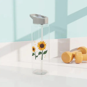 Sunflower Tritan Water Bottle - Eco-friendly Hydration - Dipaliz - 25oz / Transparent - Bottles