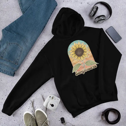 Sunflower Unisex Hoodie: Chic Comfort for Anytime - Black / s Hoodies