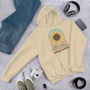 Cloud-soft Sunflower Unisex Hoodie - Cotton Blend - Dipaliz - Hoodies