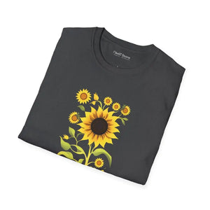 Unisex Softstyle Sunflower Tee - Comfort Meets Style - Dipaliz - T-shirts