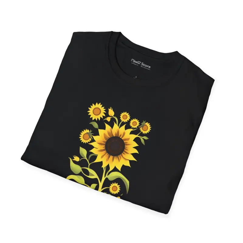 Unisex Softstyle T-shirt: Comfy Cotton in Sunflower Style - T-shirt