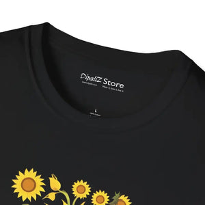 Unisex Softstyle Sunflower Tee - Comfort Meets Style - Dipaliz - T-shirts