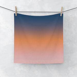 Sunset Gradient Face Towel – Soft Cotton - Dipaliz - Washcloths