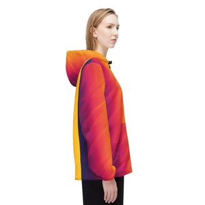 Outerwear - Sunset Gradient Windbreaker Jacket - Vibrant Ombre Hooded - Dipaliz