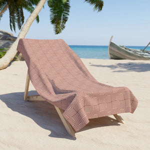 Sunset Stripe Beach Towel – Soft Cotton Blend - Dipaliz - Towels