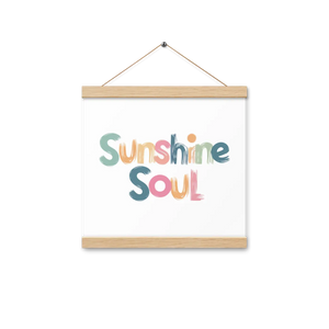 Poster Hanger Set – Wooden Sunshine Soul - Dipaliz - Posters Prints & Visual Artwork