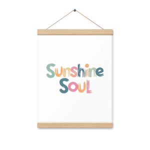 Poster Hanger Set – Wooden Sunshine Soul - Dipaliz - Posters Prints & Visual Artwork