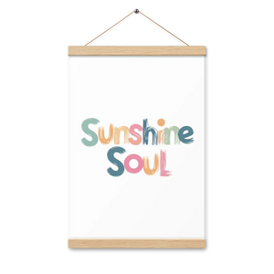Poster Hanger Set – Wooden Sunshine Soul - Dipaliz - Posters Prints & Visual Artwork
