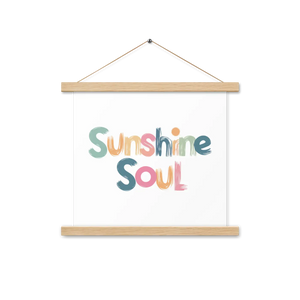 Poster Hanger Set – Wooden Sunshine Soul - Dipaliz - Posters Prints & Visual Artwork