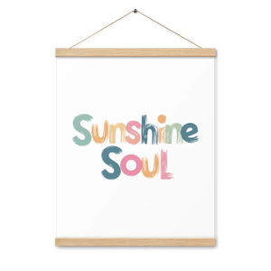 Poster Hanger Set – Wooden Sunshine Soul - Dipaliz - Posters Prints & Visual Artwork
