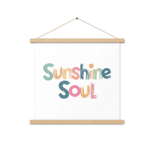 Poster Hanger Set – Wooden Sunshine Soul - Dipaliz - Posters Prints & Visual Artwork