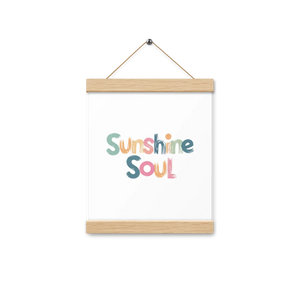 Poster Hanger Set – Wooden Sunshine Soul - Dipaliz - Posters Prints & Visual Artwork