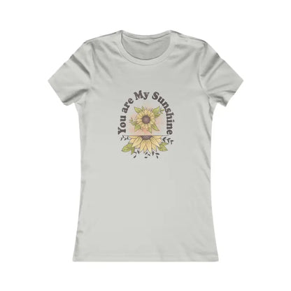 Women’s Favorite Tee - Feel Good with you are my Sunshine - m / Silver T-shirt