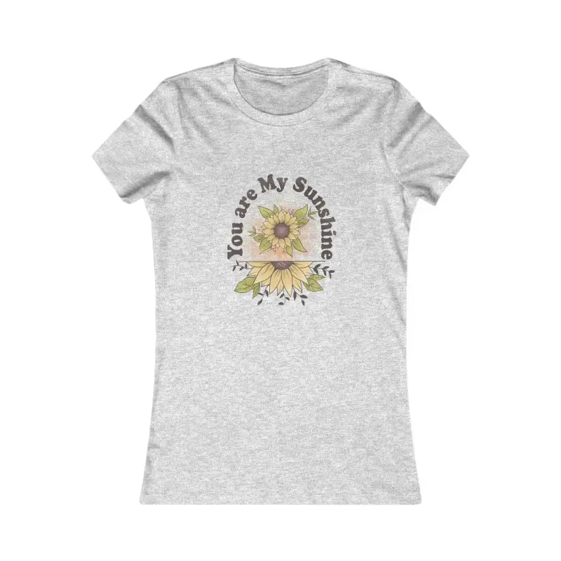 Women’s Favorite Tee - Feel Good with you are my Sunshine - s / Athletic Heather T-shirt