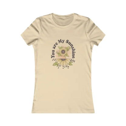 Women’s Favorite Tee - Feel Good with you are my Sunshine - s / Soft Cream T-shirt