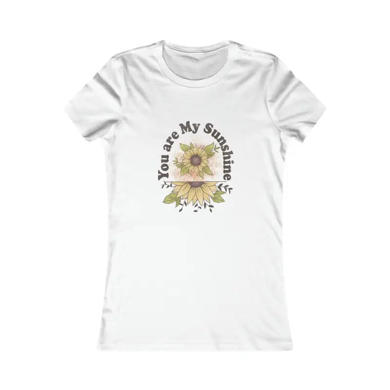 Women’s Favorite Tee - Feel Good with you are my Sunshine - s / White T-shirt