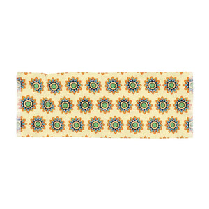 Sunshine Yellow Geometric Scarf - Style Statement - Dipaliz - 27’’ × 73’’ - Scarves & Shawls