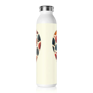 Glossy Football Slim Water Bottle - 20oz Sports Gift - Dipaliz - Bottles