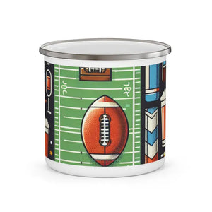 Football Enamel Camping Mug - Super Fan Essential - Dipaliz - 12oz - Mugs