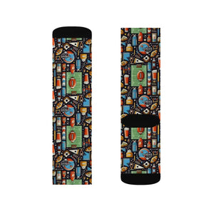Football Game Day Sublimation Socks Bold Style Dipaliz