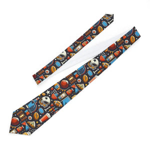 Super Football Neckties Bold Style Game Day Accessory - Dipaliz - one Size