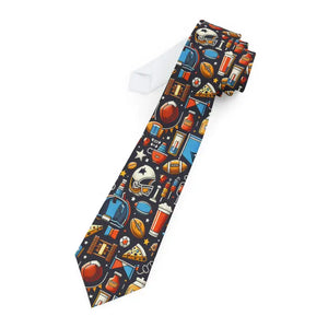 Super Football Neckties Bold Style Game Day Accessory - Dipaliz - one Size