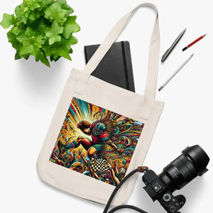 Eco-friendly Football Canvas Tote Bag - Sustainable Style - Dipaliz - one Size / Natural - Shopping Totes