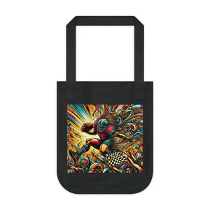 Eco-friendly Football Canvas Tote Bag - Sustainable Style - Dipaliz - Shopping Totes