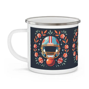 Football Enamel Camping Mug - Bold Game Day Adventure - Dipaliz - 12oz - Mugs