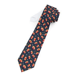 Vibrant Football Pattern Necktie - Game Day Style - Dipaliz - Neckties