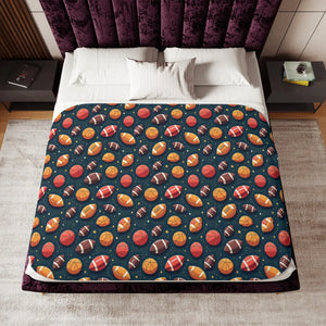Football Sherpa Blanket – Season - Dipaliz - Blankets