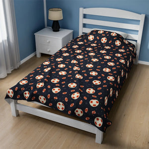 Super Football Velveteen Plush Blanket – Game Day - Dipaliz - Blankets