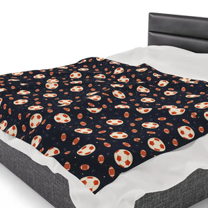 Super Football Velveteen Plush Blanket - Game Day Cozy - Dipaliz - Blankets