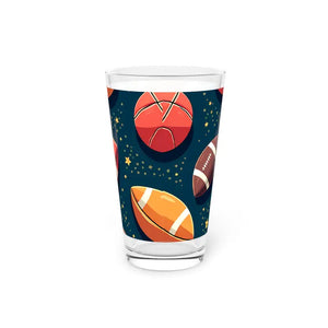 Thrilling Football Pint Glass - Game Day Essential - Dipaliz - 16oz - Beer Glasses