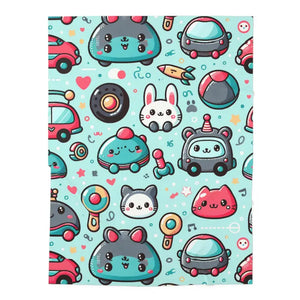 Baby Swaddle Blanket Ultimate Comfort Cute Cars Design Dipaliz - 30’’ × 40’’ / White - Swaddling Blankets