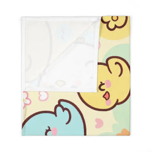 Baby Swaddle Blanket - Super Soft Jersey Cute Chicks - Dipaliz - 30’’ × 40’’ / White - Swaddling Blankets